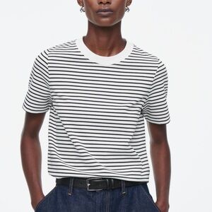 COS clean cut striped t-shirt
